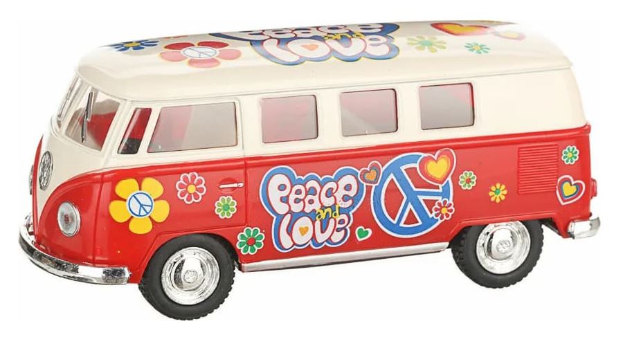 KINSMART 1962 VW Classical Bus Samba Ivory Top - Diverse Farben 1:32