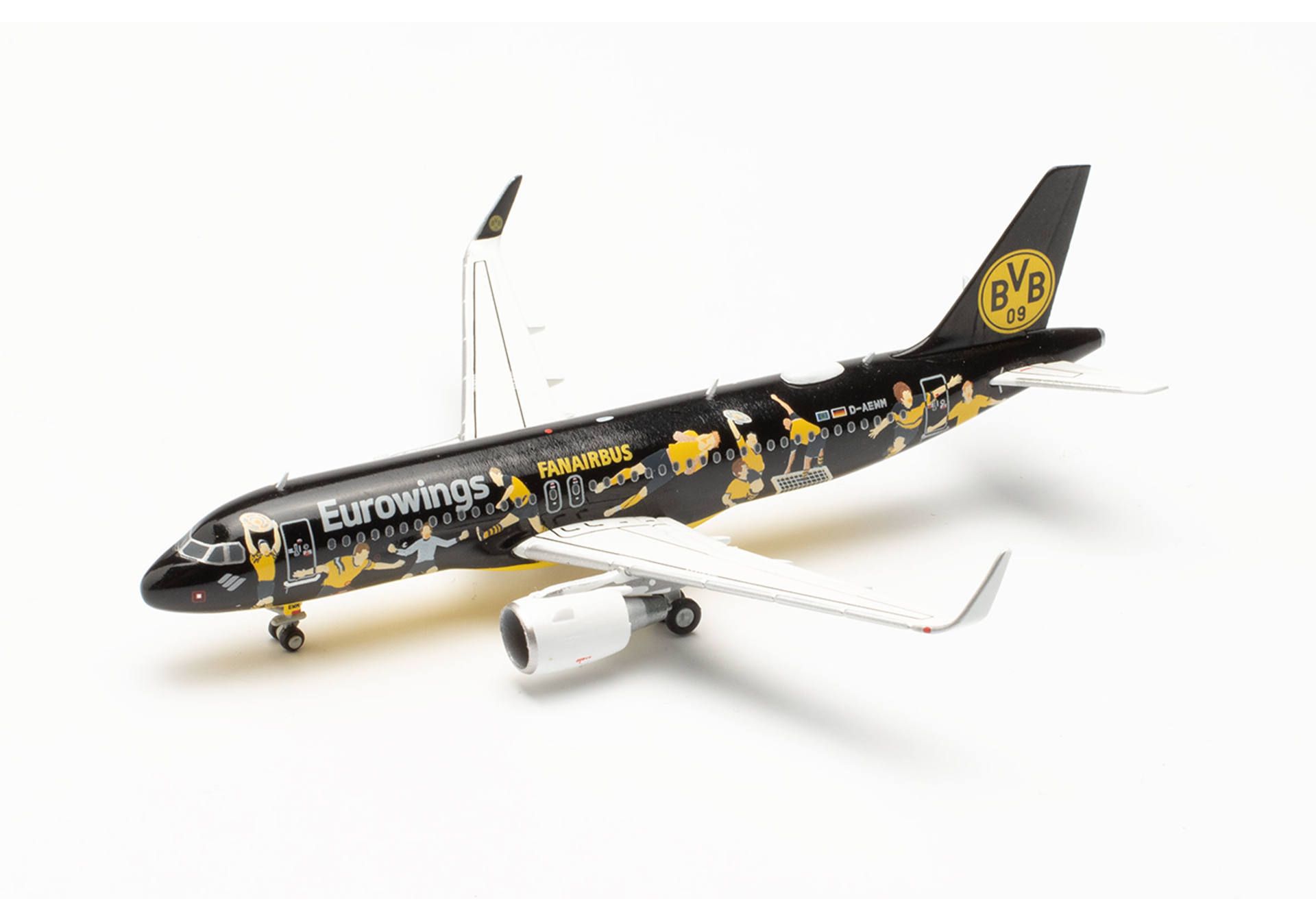 Herpa 562829 Eurowings Airbus A320 "BVB Fanairbus" – D-AEWM 1:400 Herpa 562829 Eurowings Airbus A320 "BVB Fanairbus" – D-AEWM 1:400