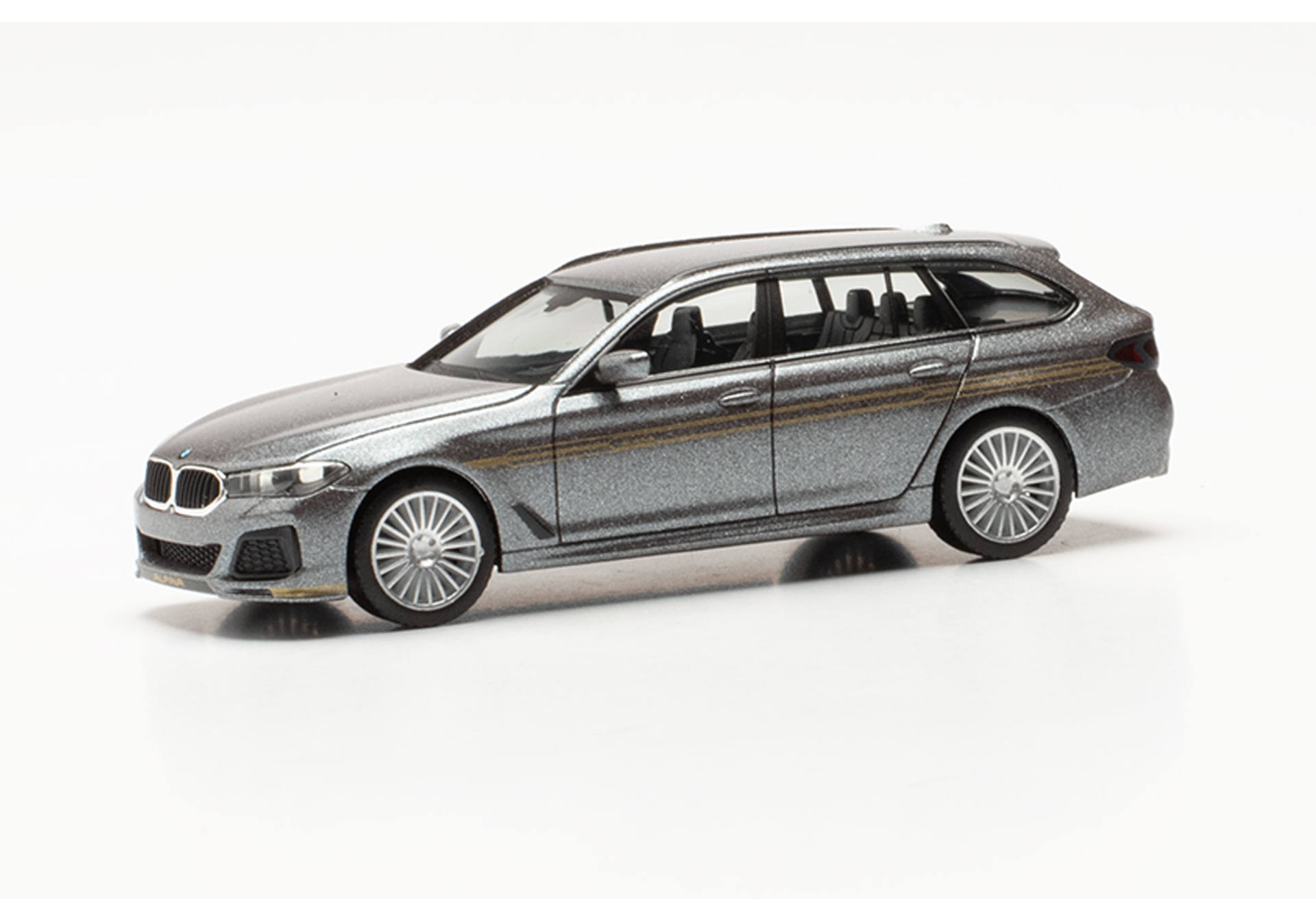 Herpa 430968 BMW Alpina B5 Touring, silber Modellfahrzeug H0 1:87