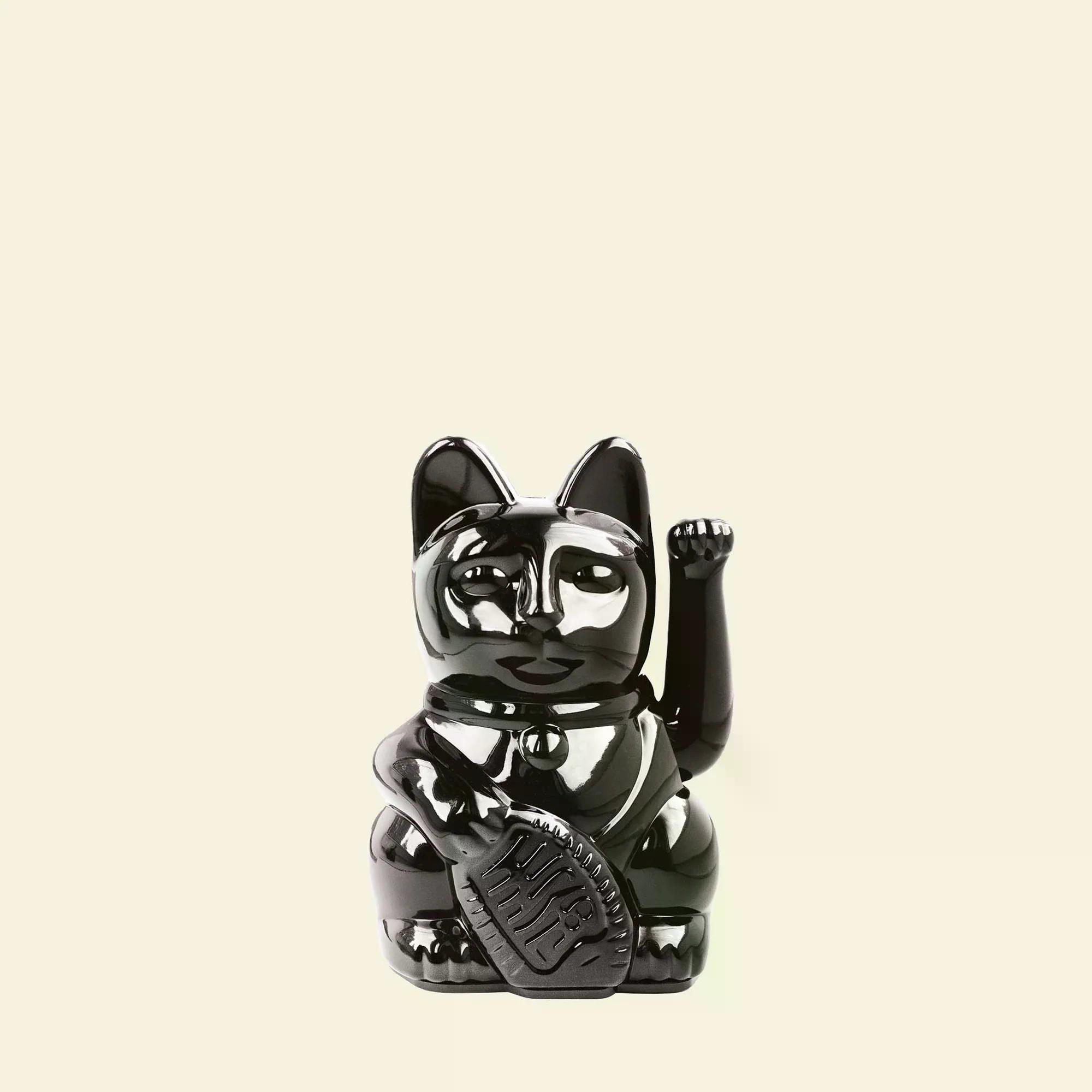 Winkekatze / Maneki Neko | Mini - Shiny Black