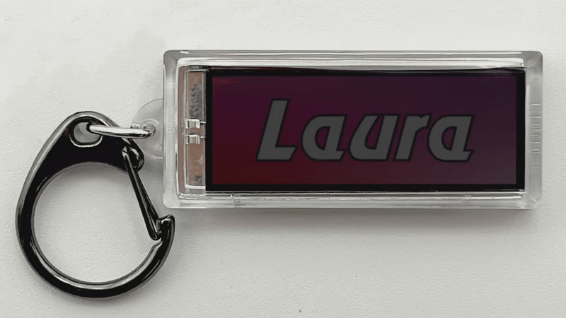 Namensanhänger Display weiblich A-K Namensanhänger Display weiblich A-K