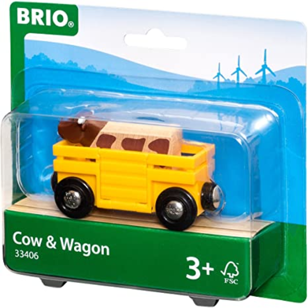 Brio 33406 Tierwagen mit Kuh