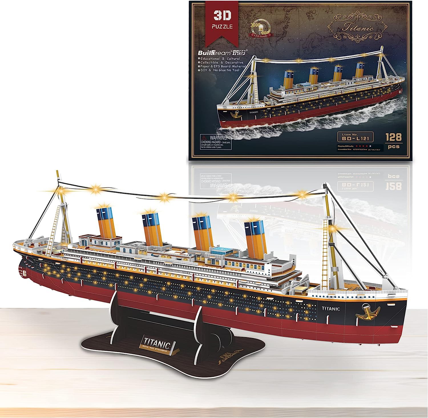 3D Puzzle Titanic mit LED 
