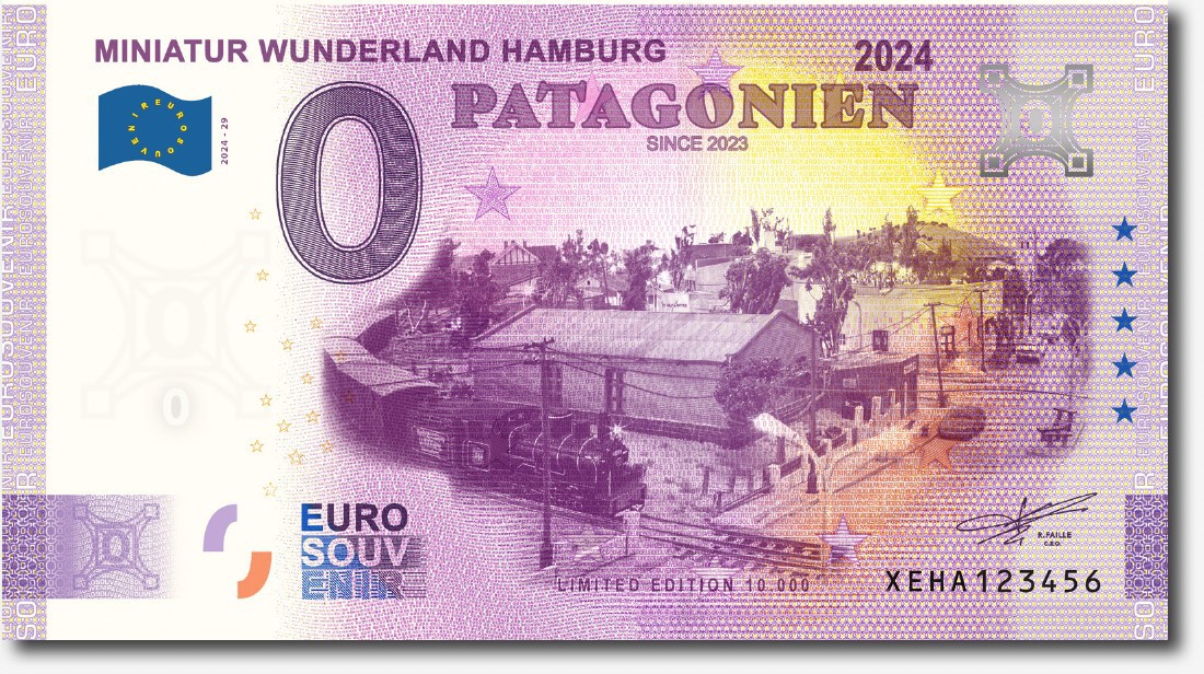 Euro-Souvenirschein Motiv "Patagonien" (2024-29)