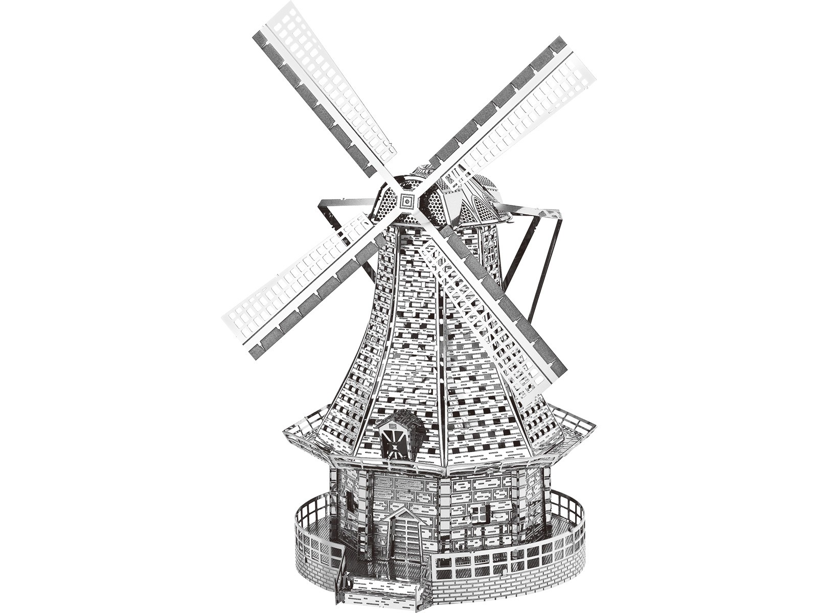 Mini-Metallbausatz Windmühle