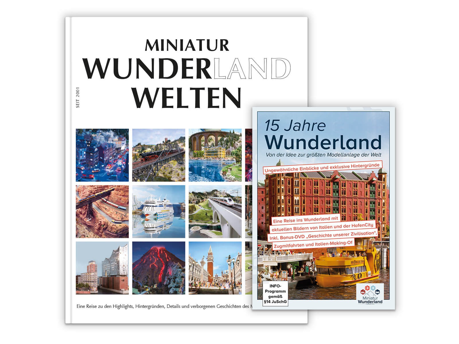 Kombiangebot "Miniatur Wunderland Welten" Buch & DVD "15 Jahre Wunderland"