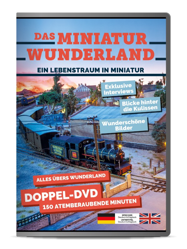 Wunderland Doppel-DVD „Das Miniatur Wunderland – Ein Lebenstraum in Miniatur“ (Deutsch & Englisch)