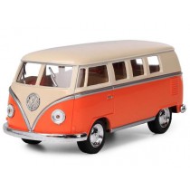 KINSMART 1962 VW Classical Bus Ivory Top - orange 1:32