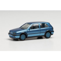 Herpa 034074 VW Golf 3 VR6 Blaumetallic Modellfahrzeug H0 1:87