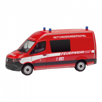 Herpa 096881 Mercedes-Benz Sprinter "Rettungshundestaffel" Frankfurt Am Main Modellfahrzeug H0 1:87