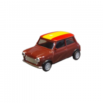 Herpa 420600 Mini Cooper EM21 Spanien Flagge Modellfahrzeug H0 1:87