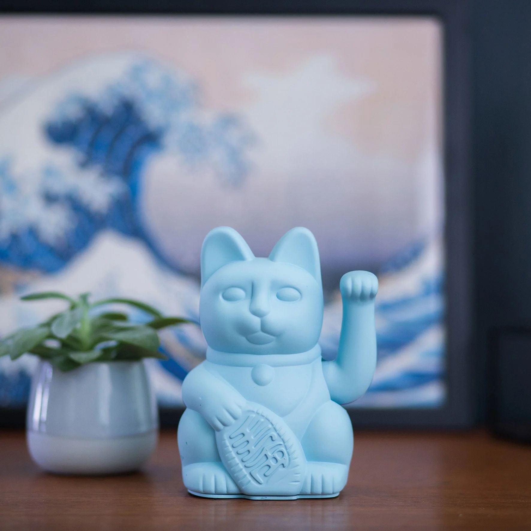 Winkekatze / Maneki Neko | Classic - Light Blue