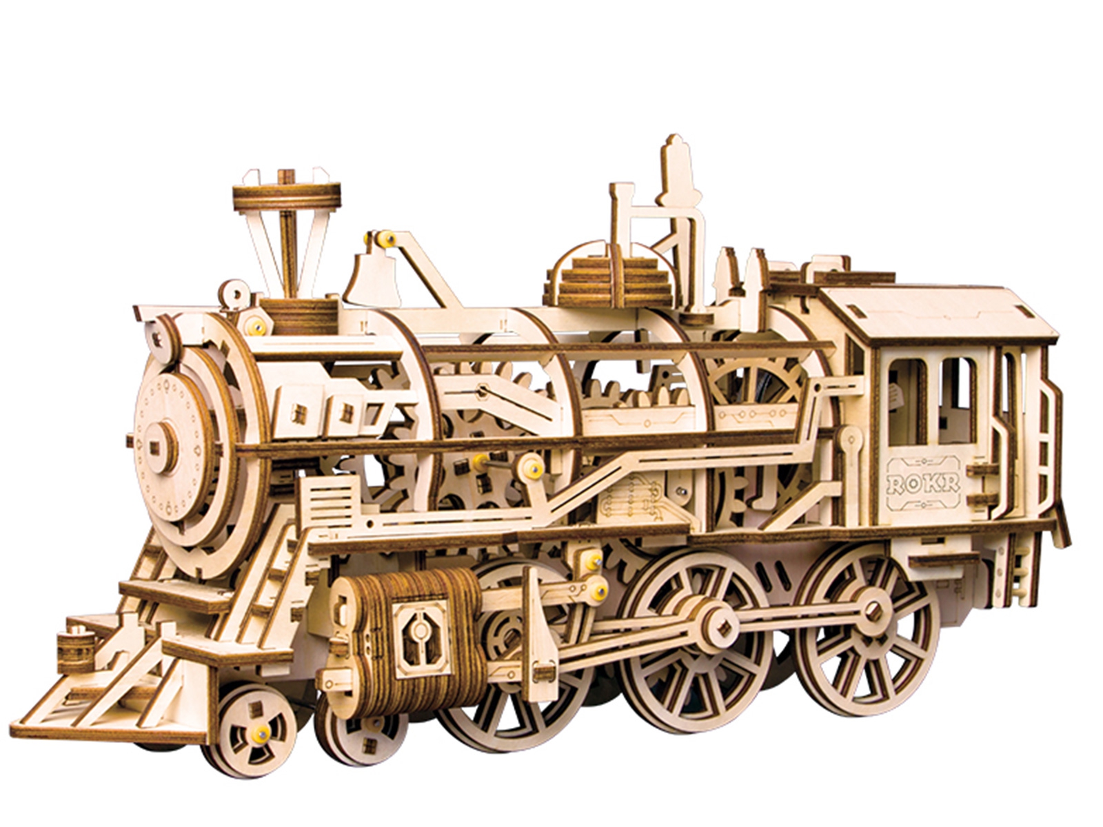 Holzlokomotive mechanisch LK701 (wooden locomotive) 3D Puzzle ROKR Robotime Holzlokomotive mechanisch LK701 (wooden locomotive) 3D Puzzle ROKR Robotime