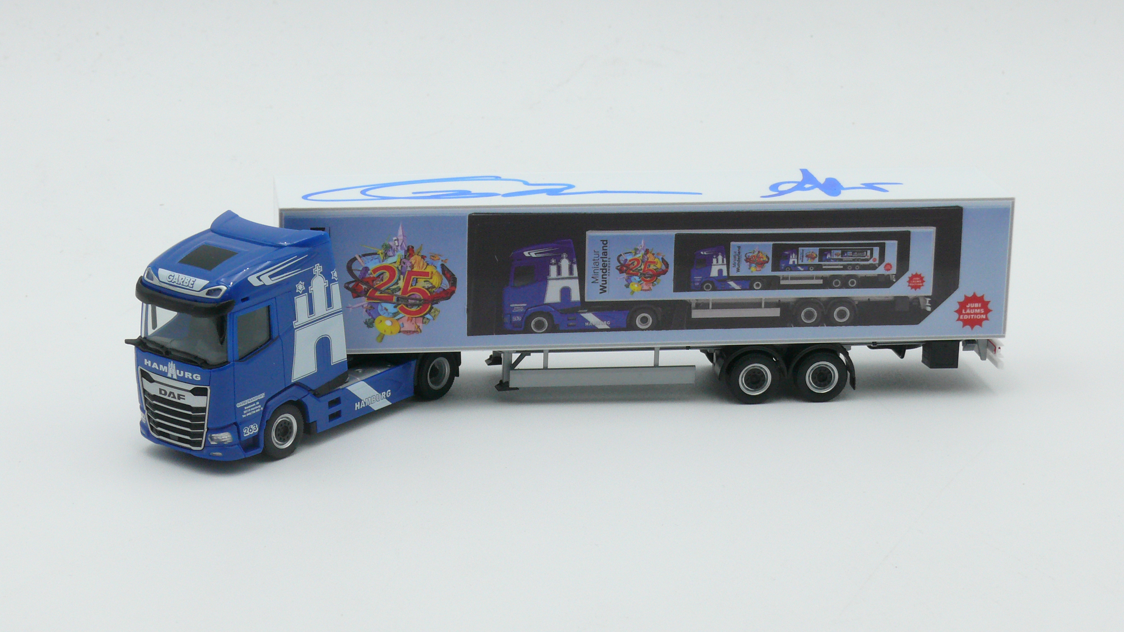 Herpa 962186 Special Truck "25 Years Miniatur Wunderland" – Limited & Signed