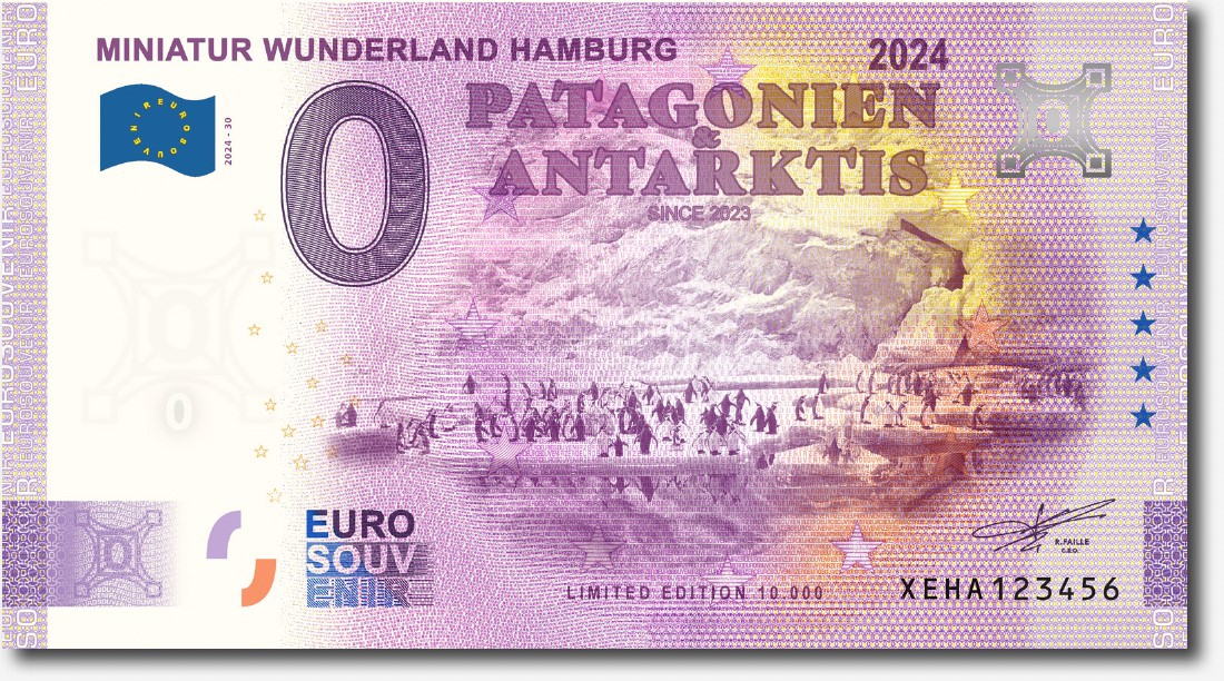 Euro-Souvenirschein Motiv "Patagonien & Antarktis" (2024-30)