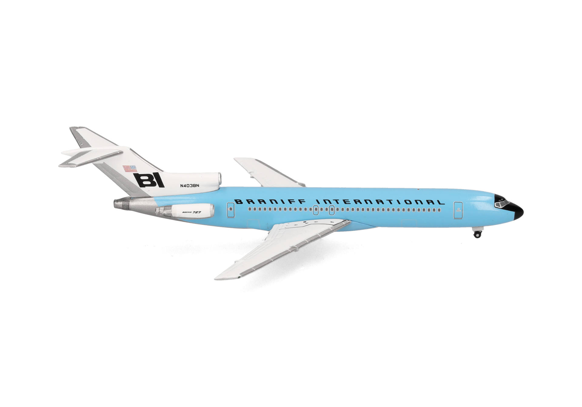 Herpa 537544 Boeing 727-200 Braniff 1:500