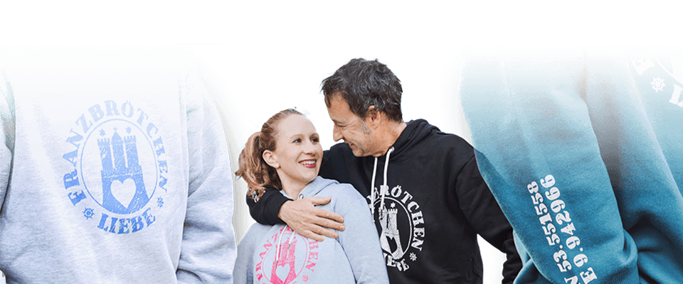 Franzbrötchen-Liebe Hoodies & mehr!