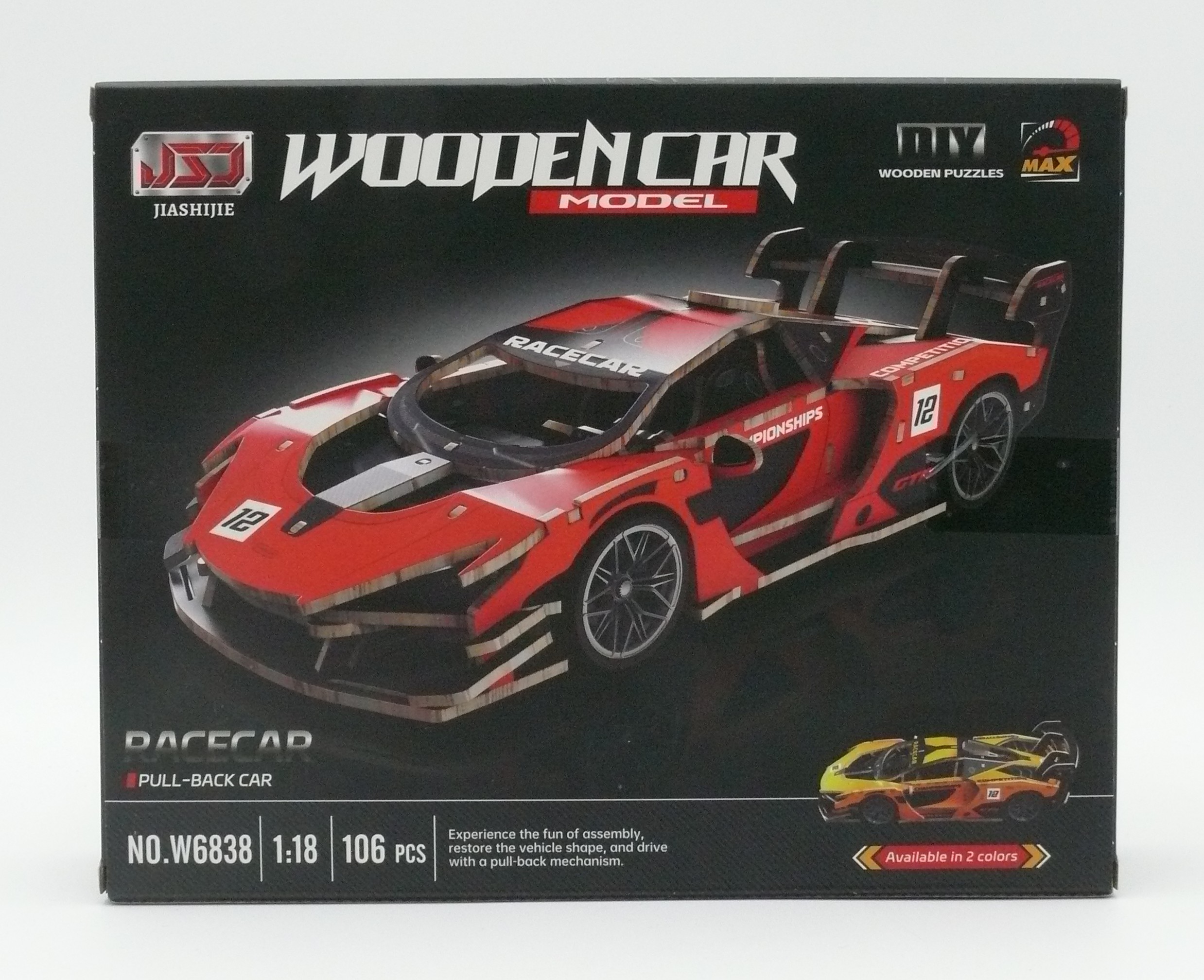 Holzbausatz - Rennwagen 1:18