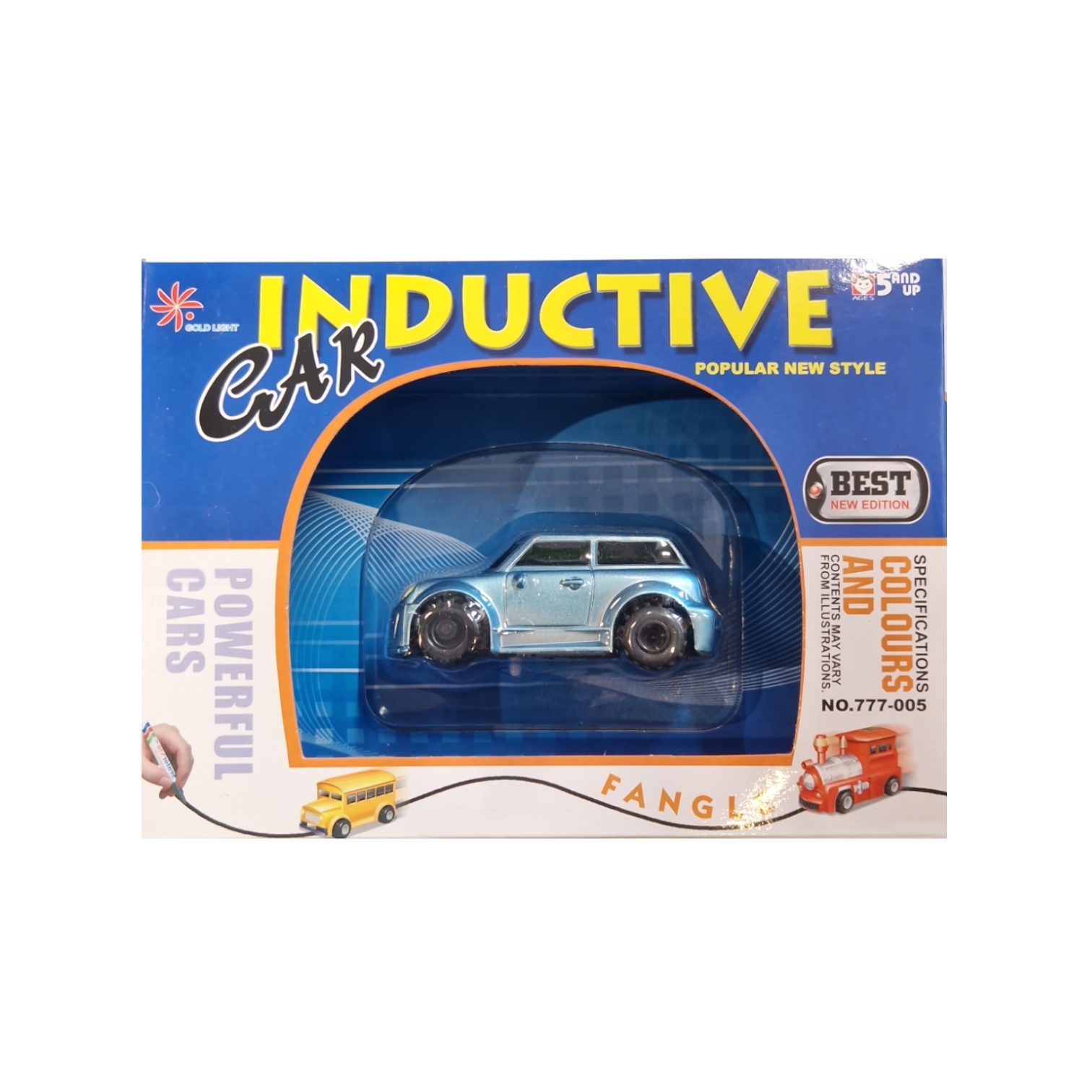 Inductive Car Mini Blau Silber NO.777-005F