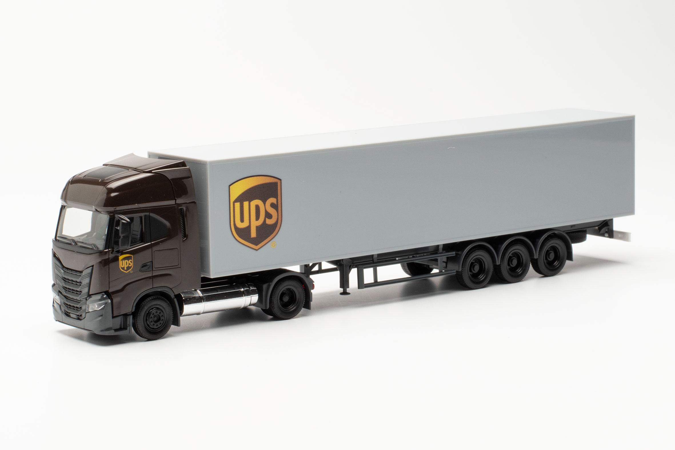 Herpa 315036 IVECO S-WAY LNG Lastkraftwagen UPS Modellfahrzeug H0 1:87