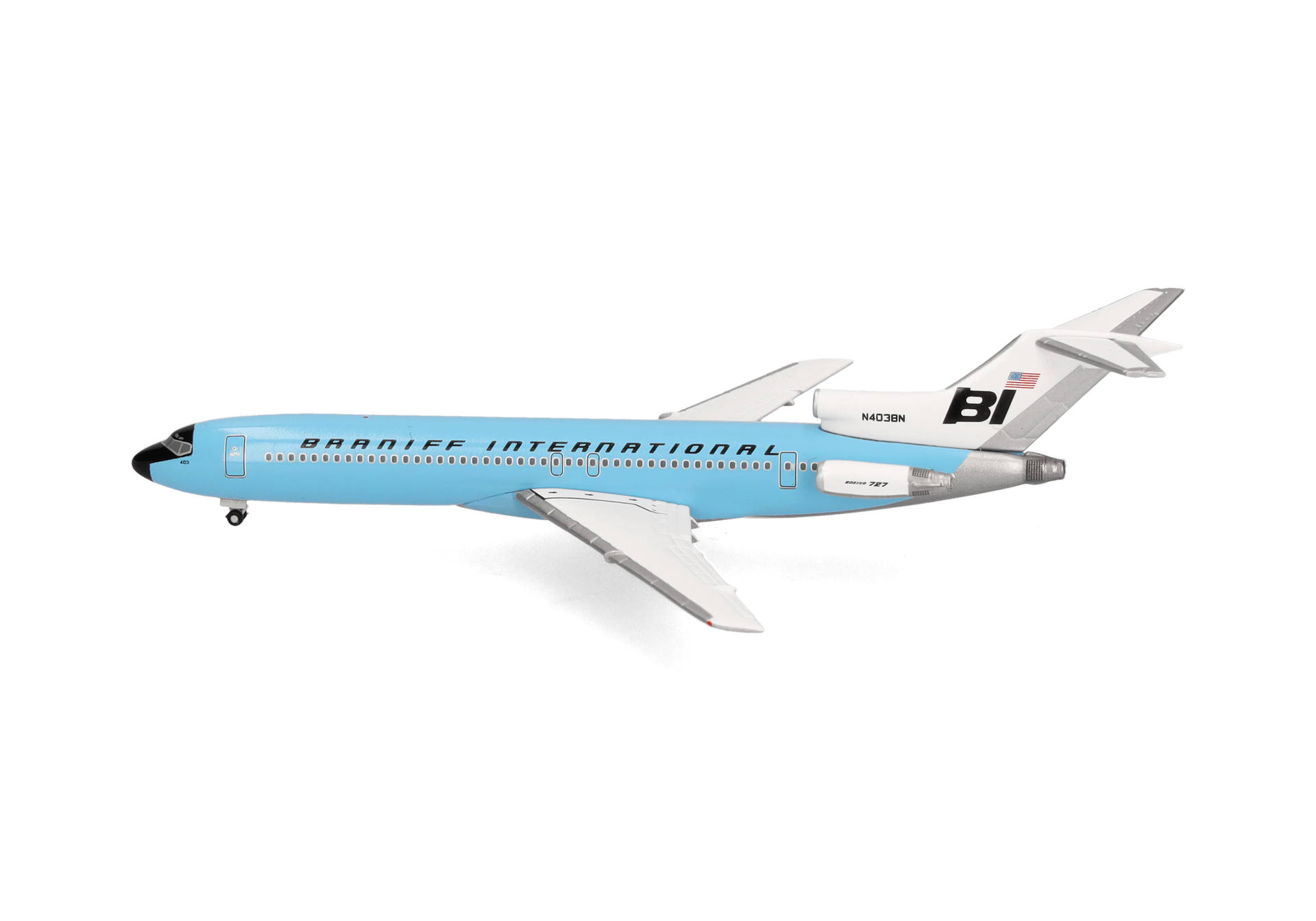 Herpa 537544 Boeing 727-200 Braniff 1:500