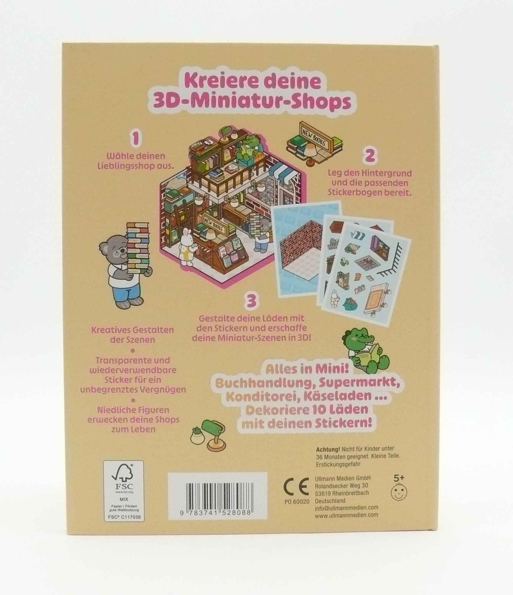 Stickerbuch "Mini Shops"