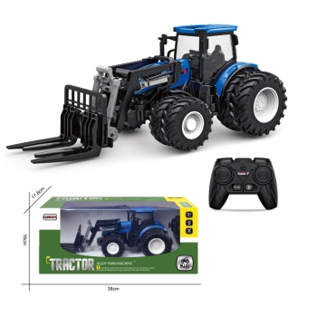 RC Traktor blau mit Palettengabel RC Traktor blau mit Palettengabel