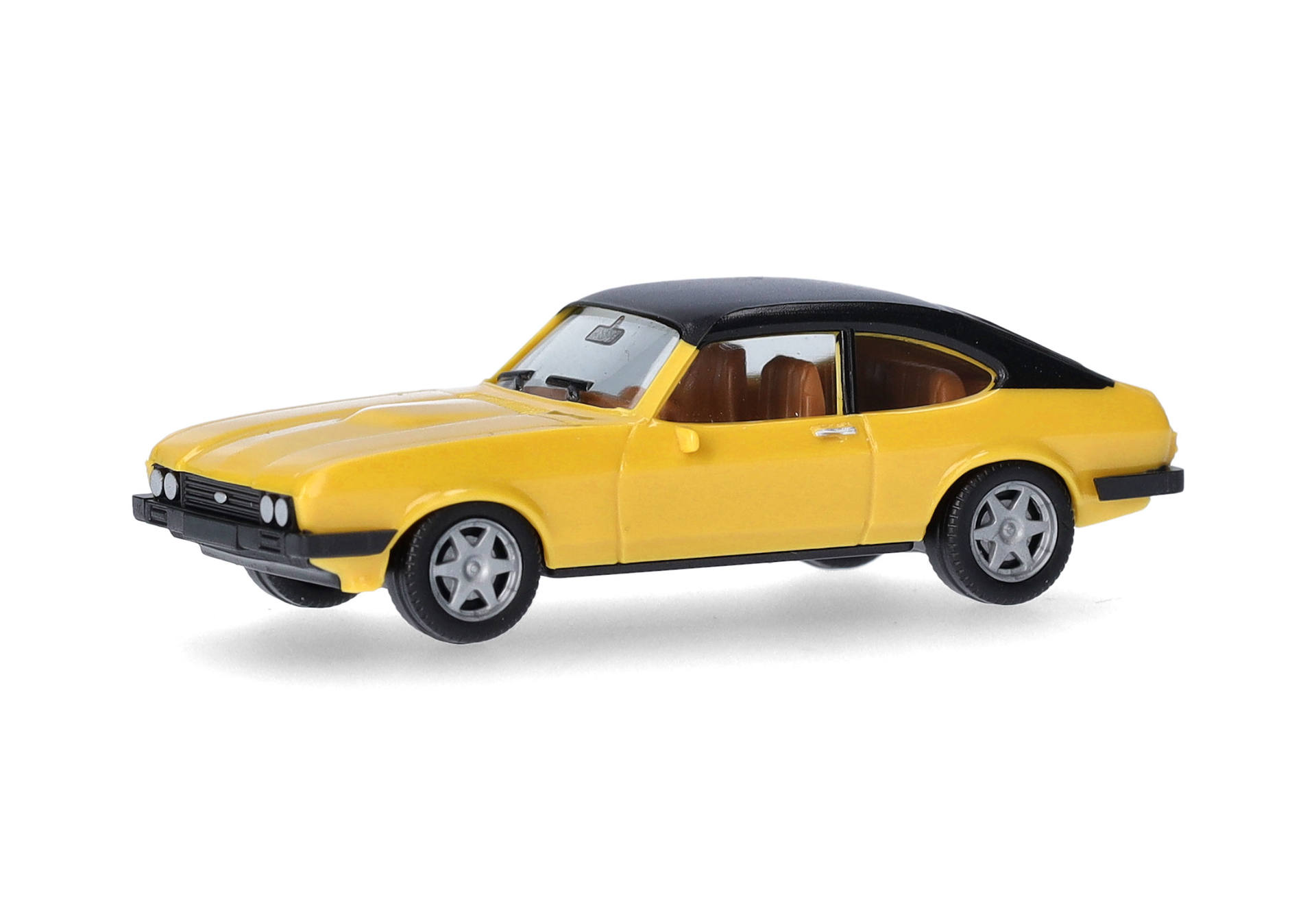 Herpa 420570-002  Ford Capri II mit Vinyldach, daytonagelb 1:87 Herpa 420570-002  Ford Capri II mit Vinyldach, daytonagelb 1:87