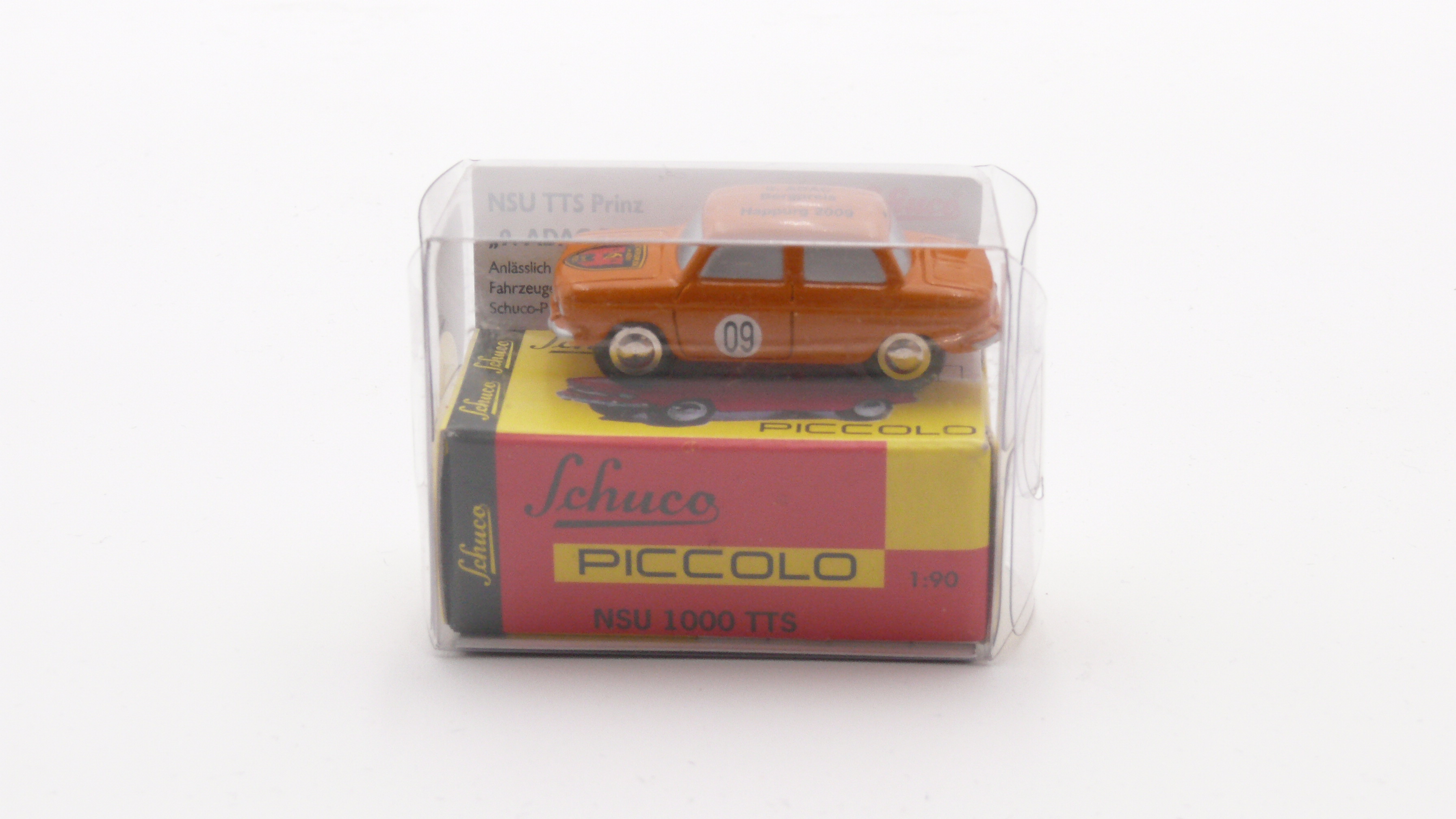 Schuco 450590300 Piccolo NSU TTS Prinz "9. ADAC Bergpreis Happurg 2009" 1:90