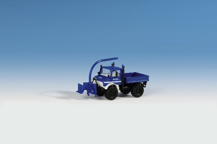 Kibri 18466 H0 Unimog m. Fronthäcksler THW AL