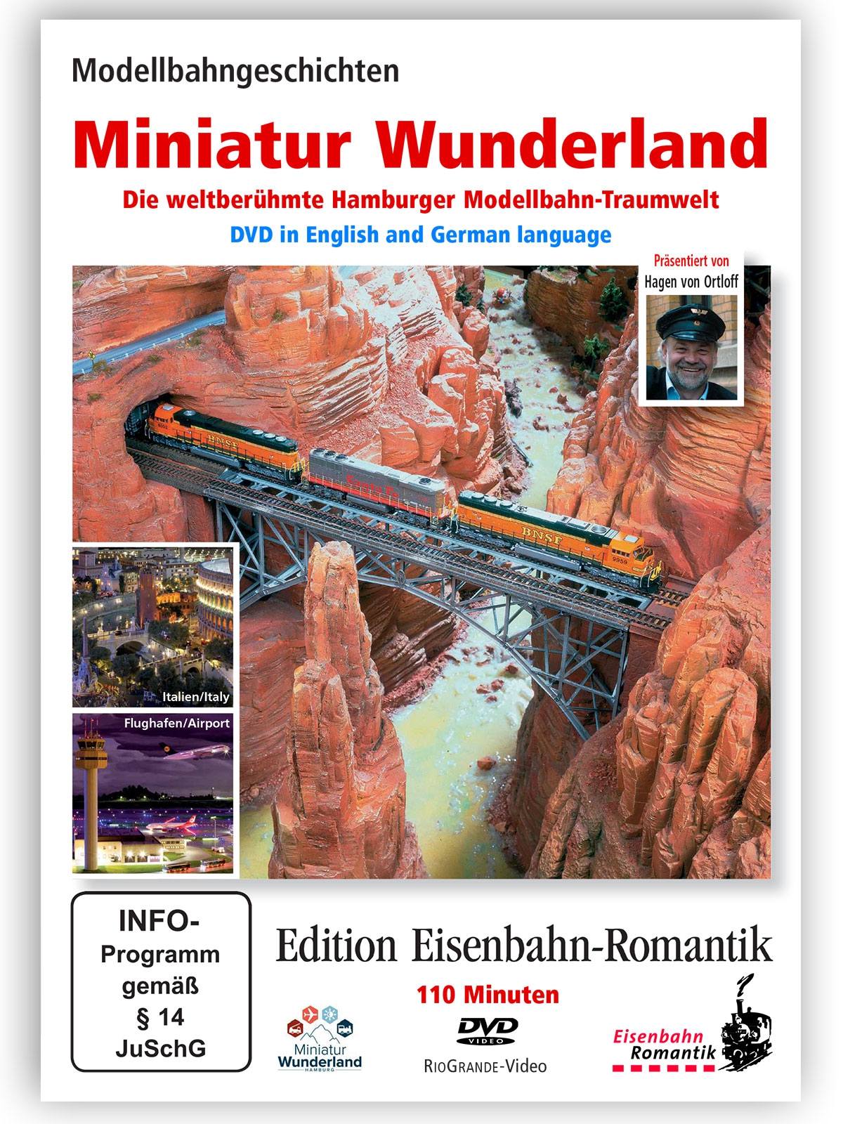 DVD Eisenbahn Romantik "Miniatur Wunderland"  PAL (deutsch & englisch)