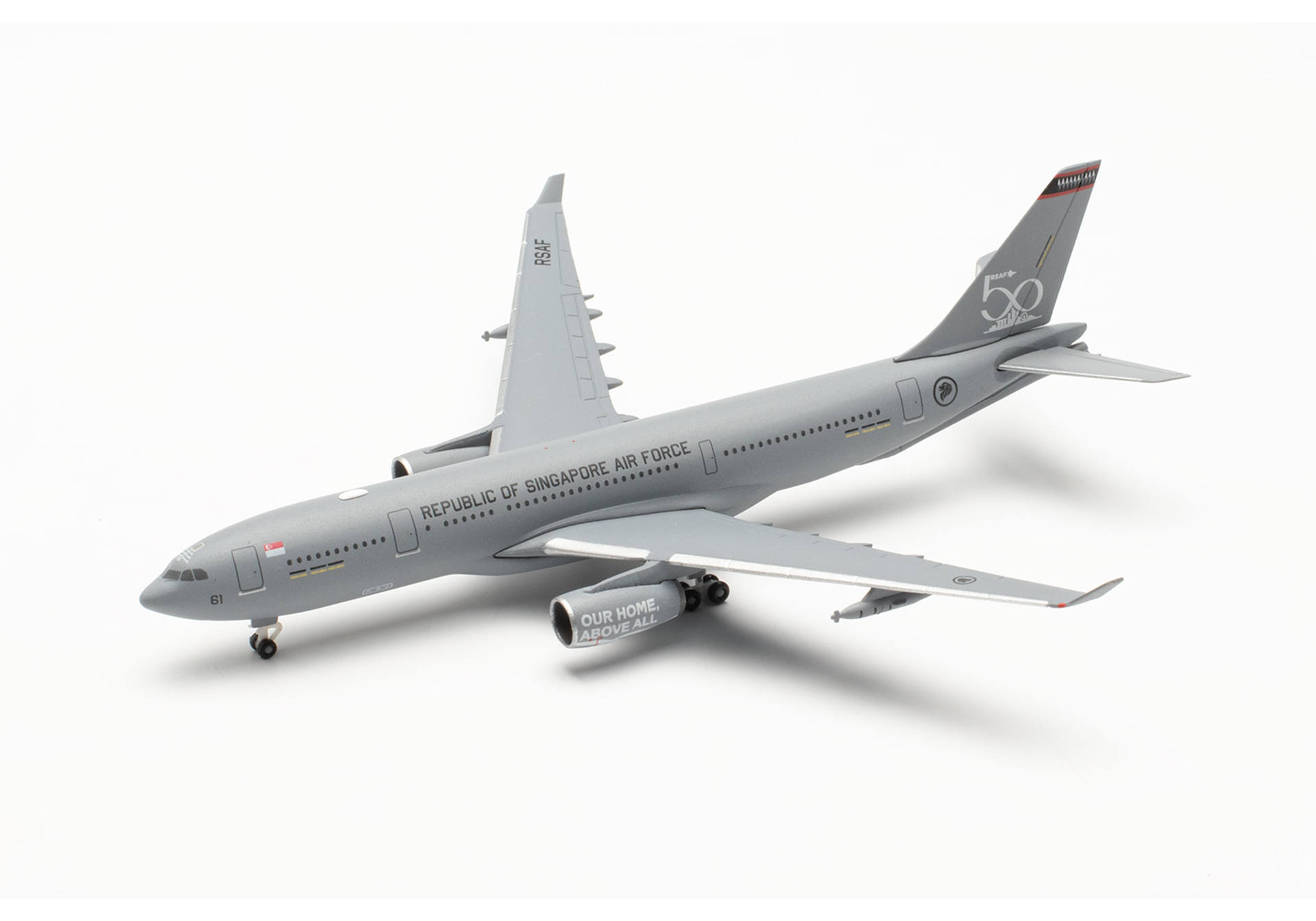 Herpa 536745 Republic of Singapore Air Force Airbus A330 MRTT “RSAF 50 years” 1:500 Herpa 536745 Republic of Singapore Air Force Airbus A330 MRTT “RSAF 50 years” 1:500