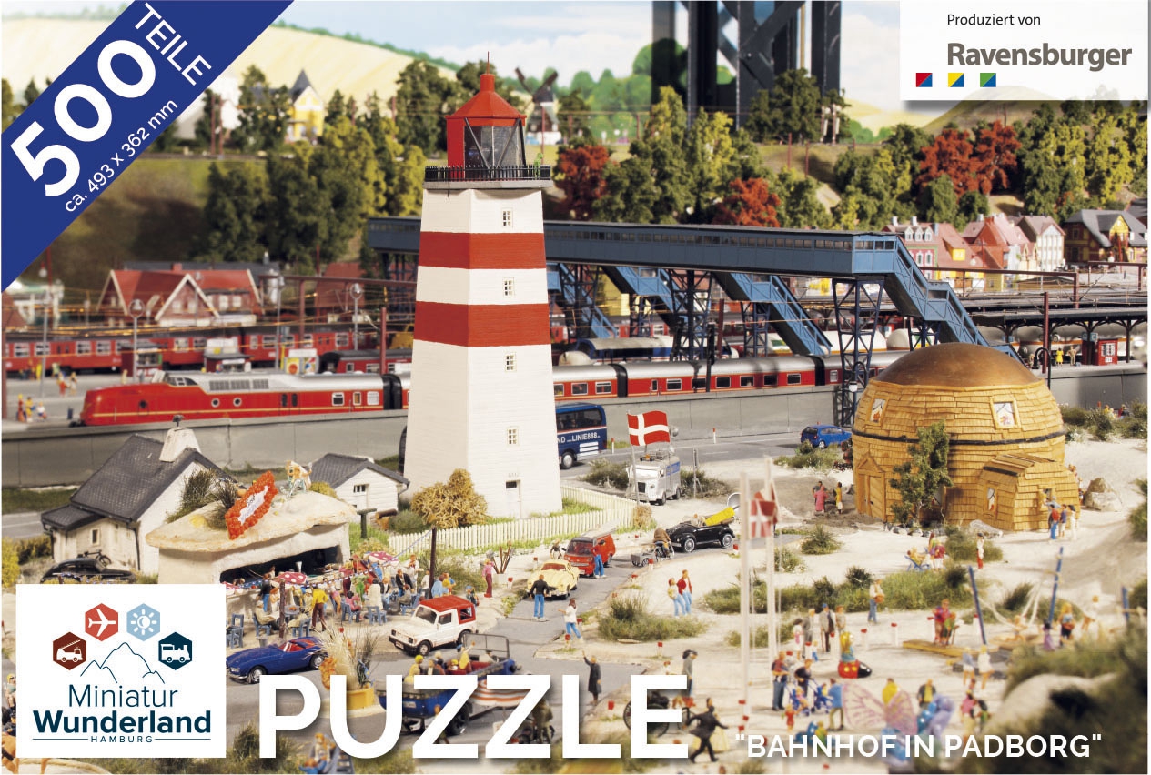 Puzzle "Bahnhof Padborg" 500 Teile von Ravensburger