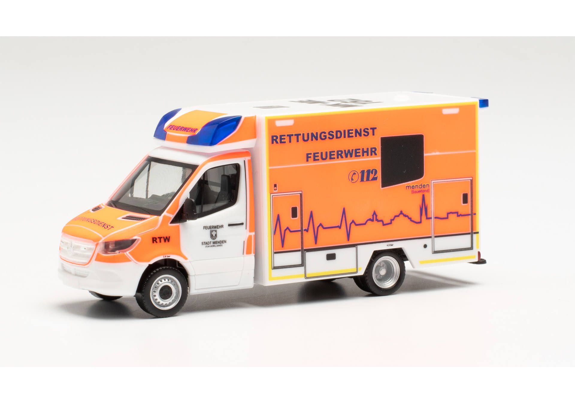 Herpa 944601 MB Sprinter 18 Fahrtec FW Menden Modellfahrzeug H0 1:87