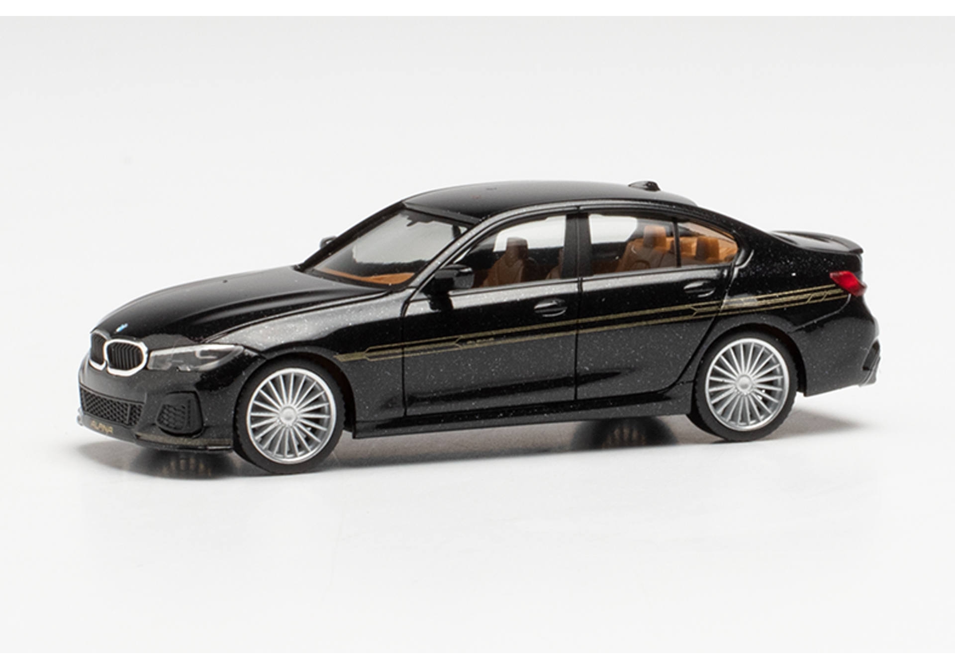 Herpa 430890 BMW Alpina B3 Limousine Saphire Schwarz Modellfahrzeug H0 1:87