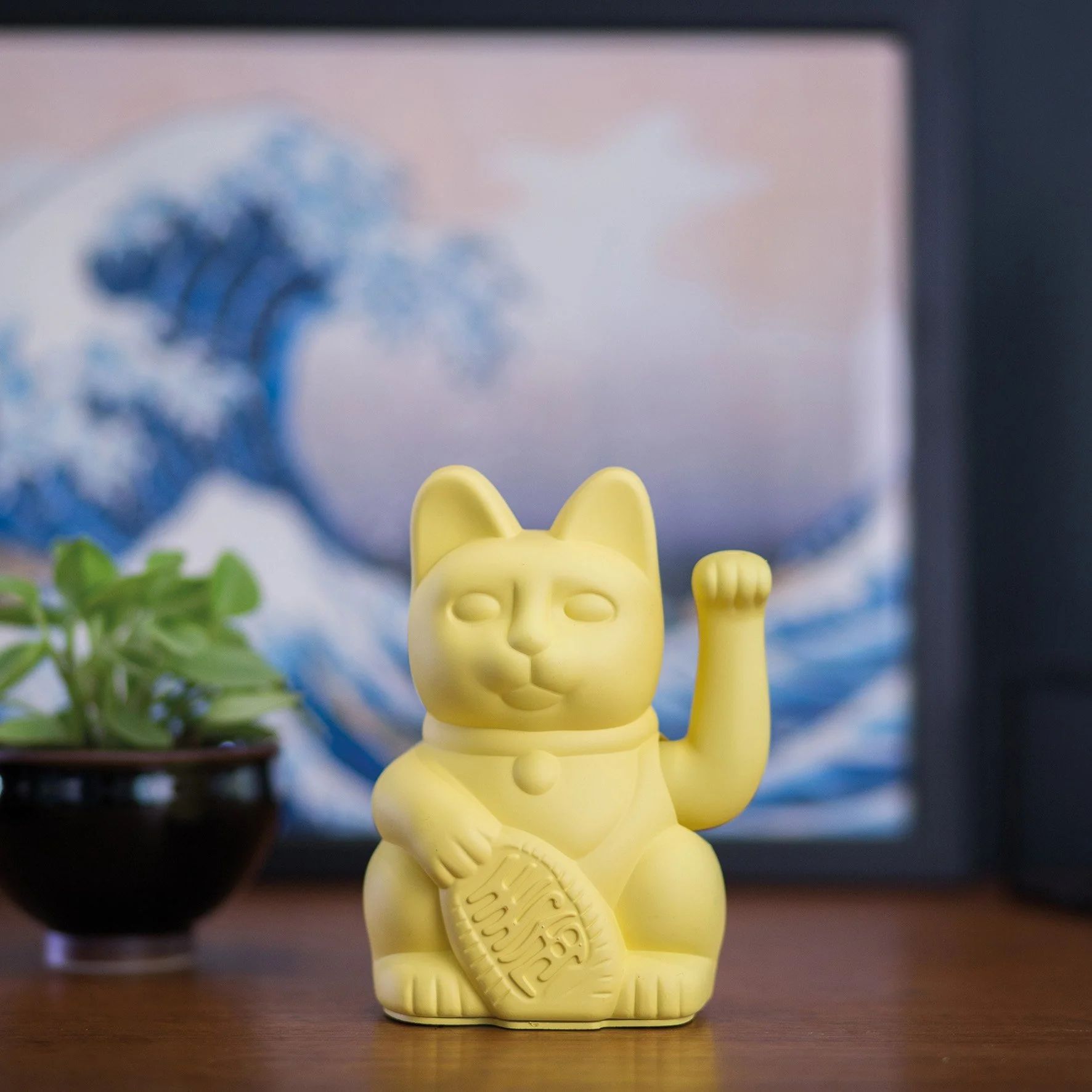 Winkekatze / Maneki Neko | Classic - Yellow 