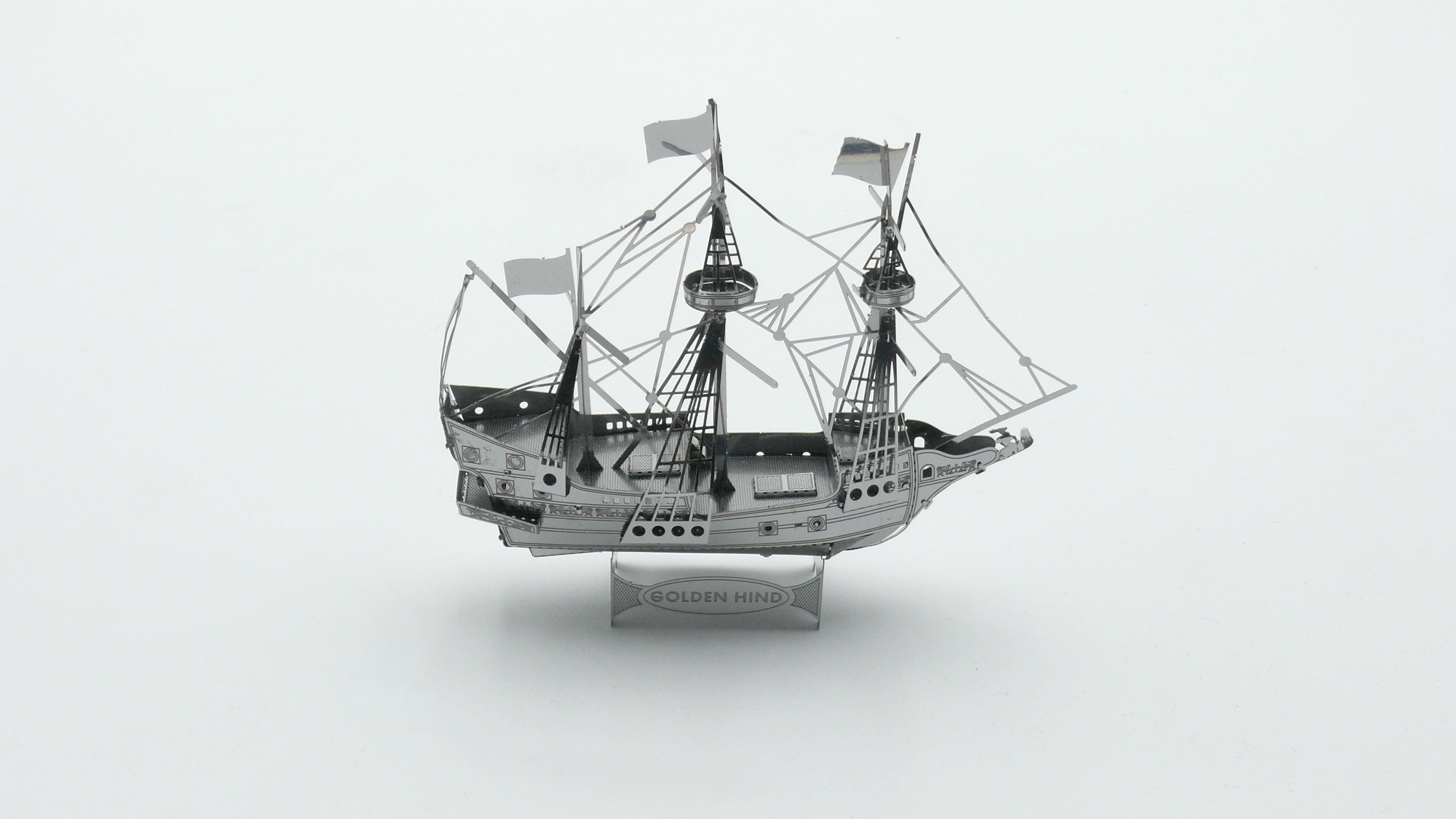 Mini-Metallbausatz Golden Hind Segelschiff