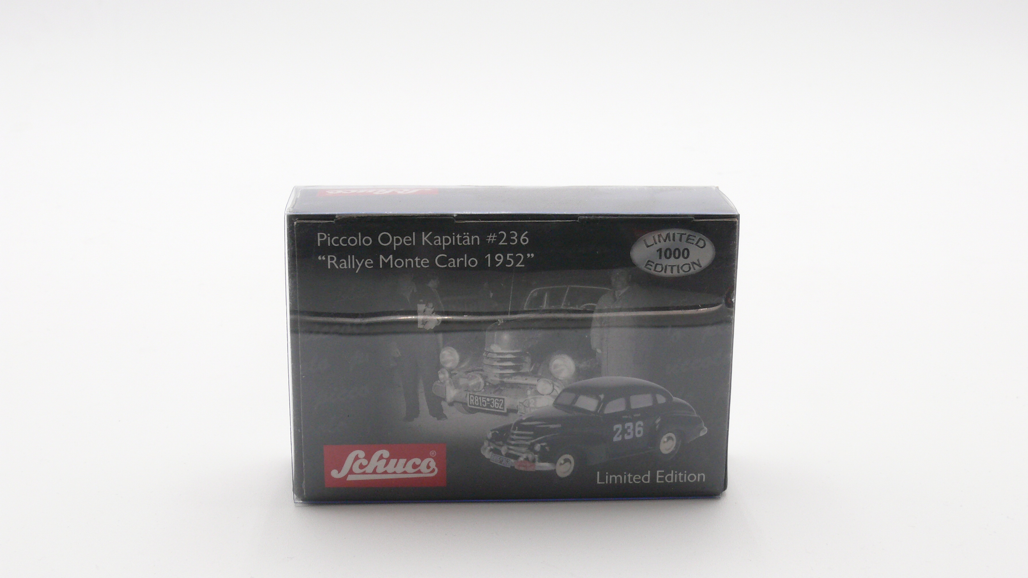 Schuco 01572 Piccolo Opel Kapitän #236 "Rallye Monte Carlo 1952" - Limitierte Auflage 1000 1:87
