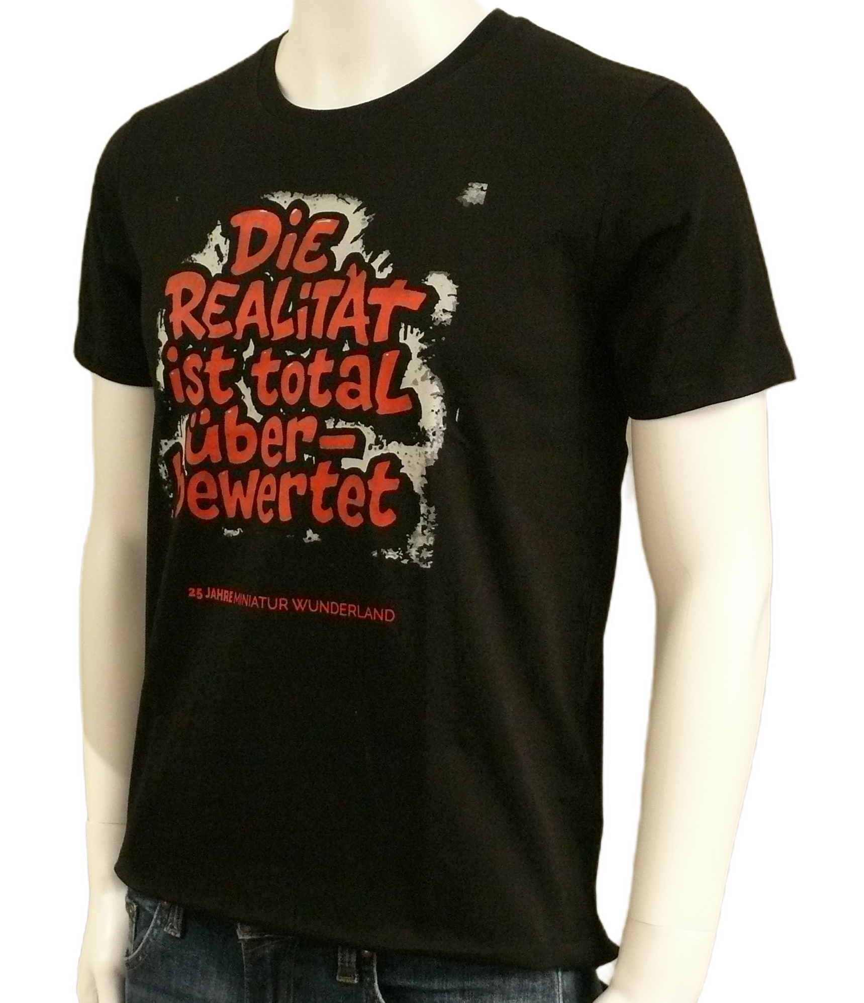 T-Shirt – 25 Years of Miniatur Wunderland – Reality Is Overrated